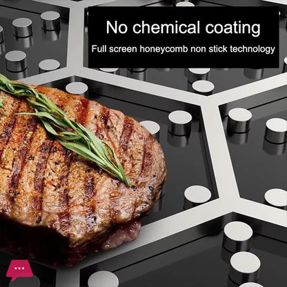 Honeycomb Laser Coated Stainless Deep Tawa