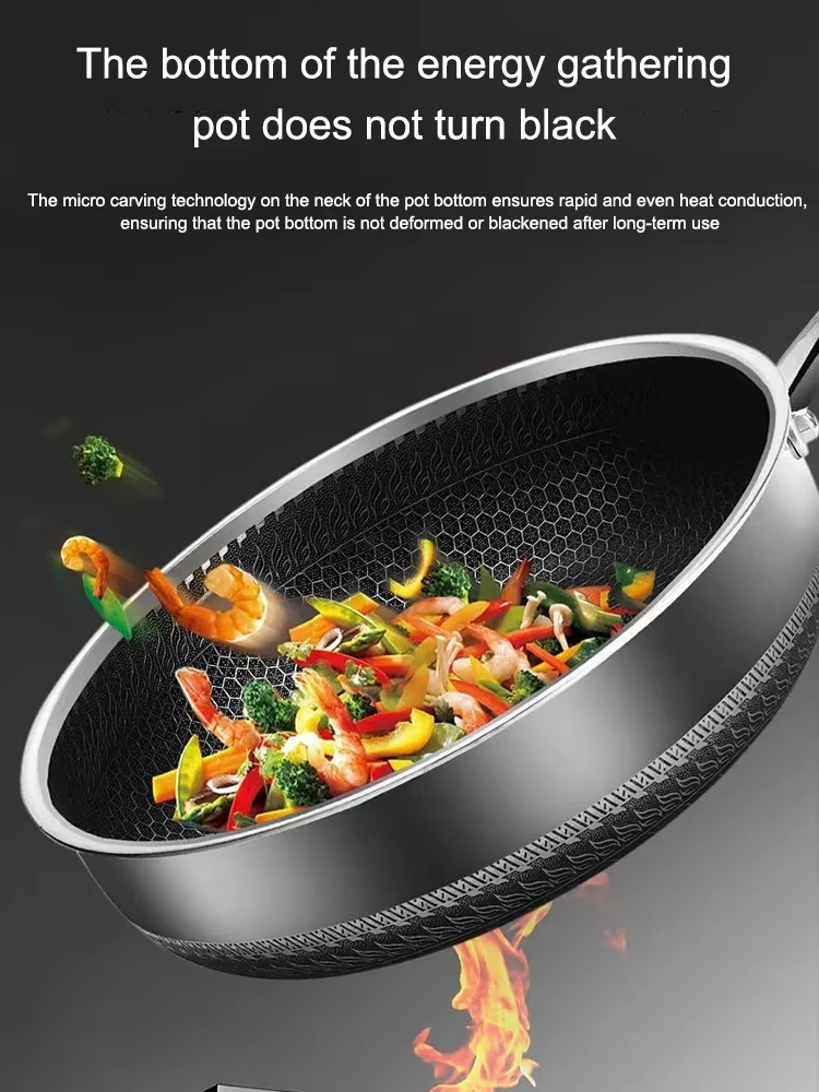 Honeycomb Laser Coated Stainless Deep Tawa